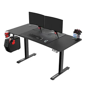 ULTRADESK Herní stůl LEVEL V2, 140x68cm, 72-117cm, elektricky nastavitelná výška, s XXL p